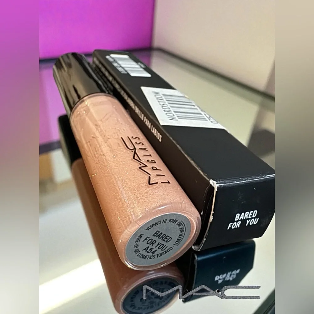 MAC BARED FOR YOU LIPGLASS. NEW IN BOX. LIMITED EDITION.